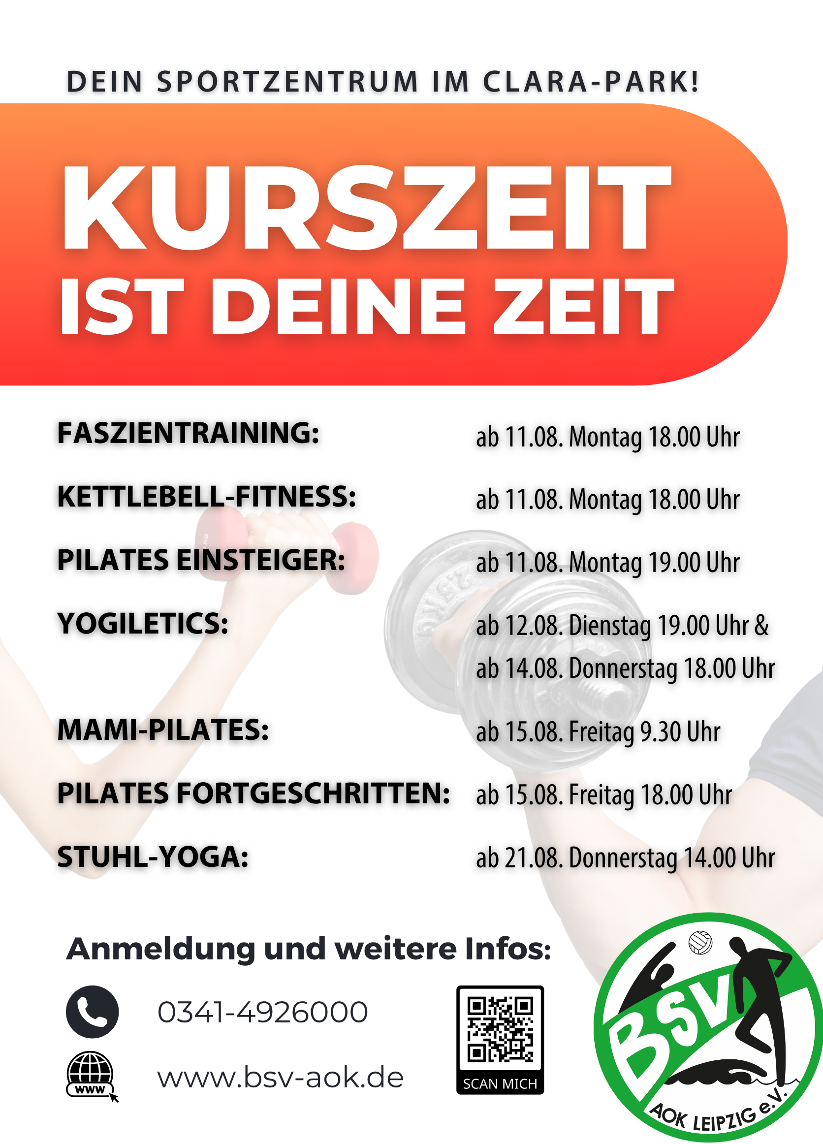 Neue Kurse starten im August