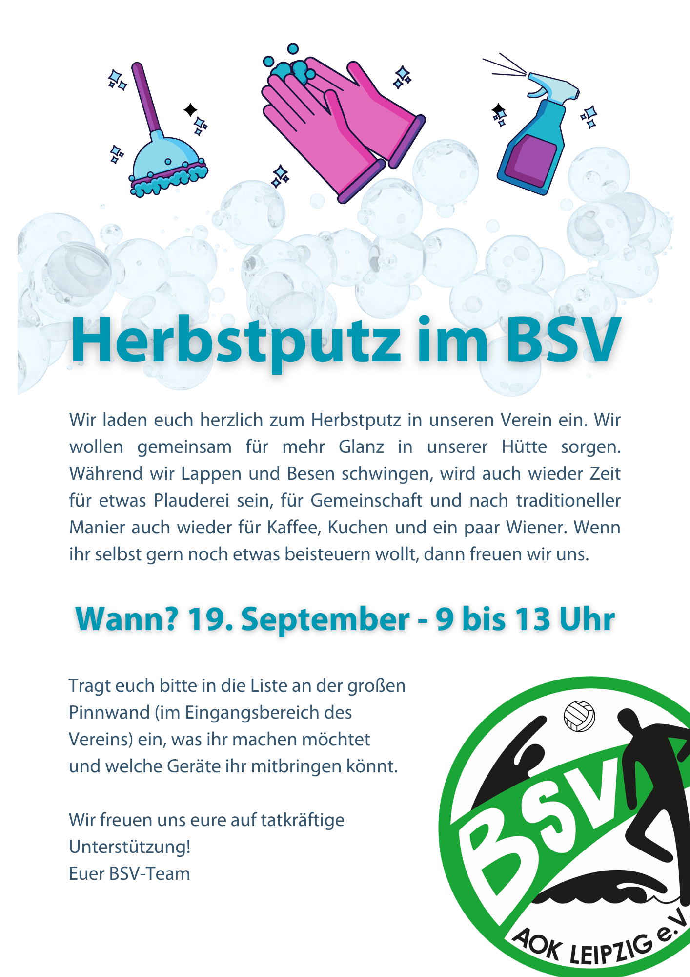 Herbstputz am 19.09.2026