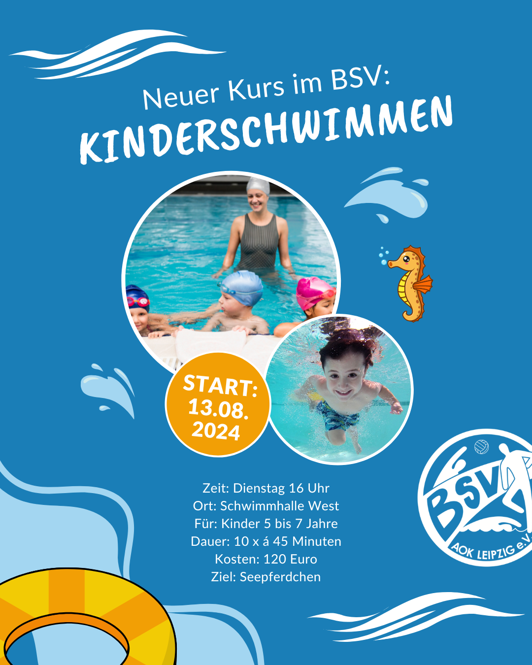 Insta Kurs Kinderschwimmen ab Aug 2024